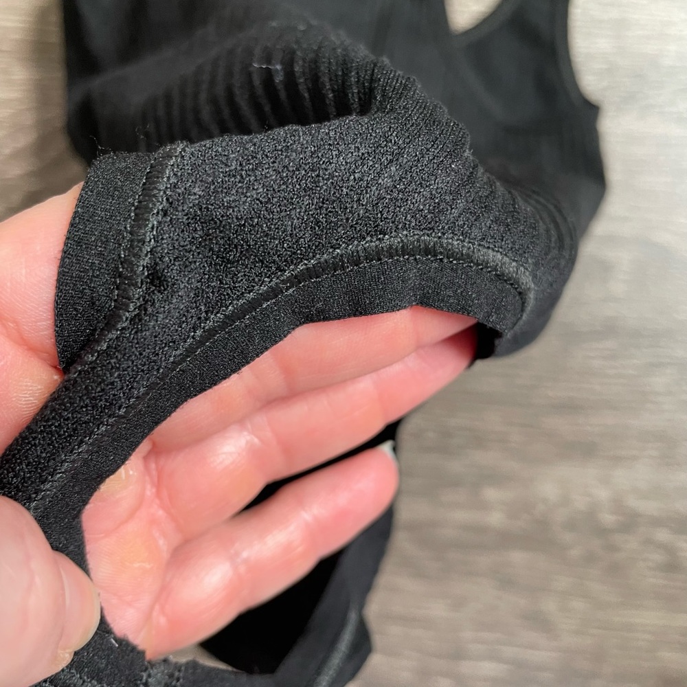 Free People Black Racerback Bodysuit - Ribbed - Picture 4 of 4